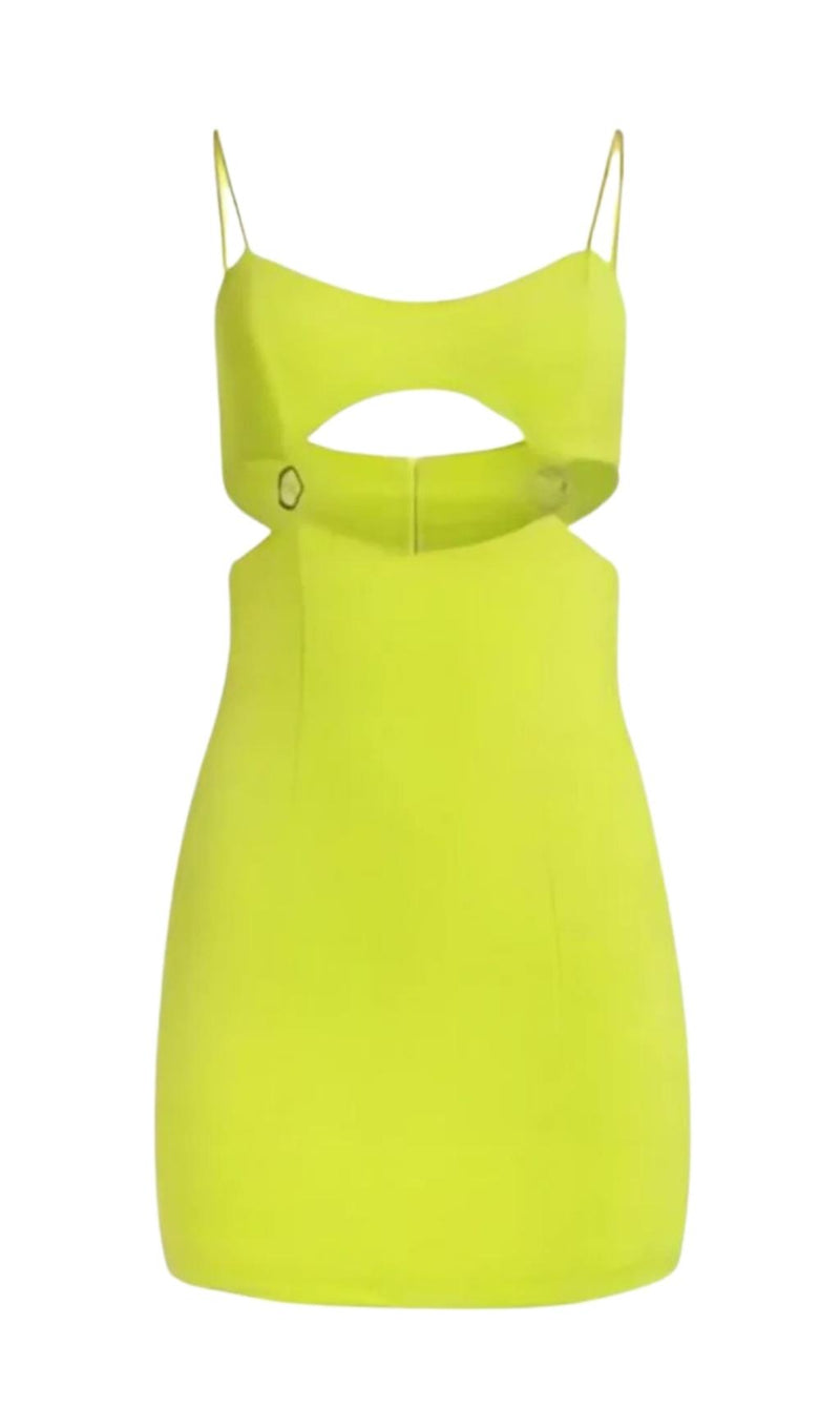 BANDAGE CUT OUT MINI DRESS IN GREEN Dresses styleofcb 