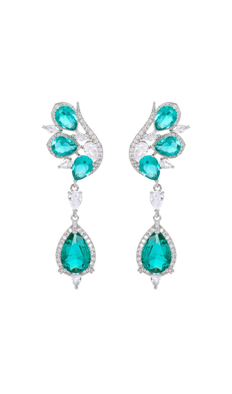 DIAMOND BUTTERFLY TOPAZ EARRINGS Earrings blingmyfriend 