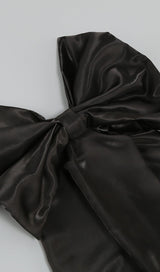 STRAPLESS BOWKNOT MINI DRESS IN BLACK Oh CICI 
