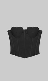 STRAPLESS CORSET CROPPED TOP IN BLACK Dresses styleofcb 