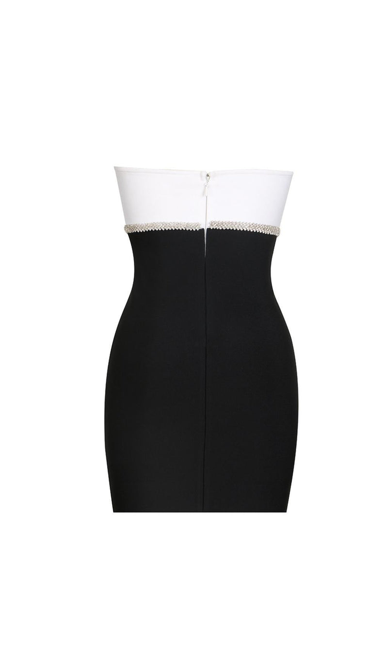 RHINESTONE BANDAGE MINI DRESS styleofcb 