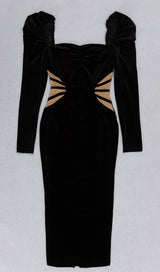 LONG SLEEVE BODYSUIT IN BLACK DRESSES styleofcb 