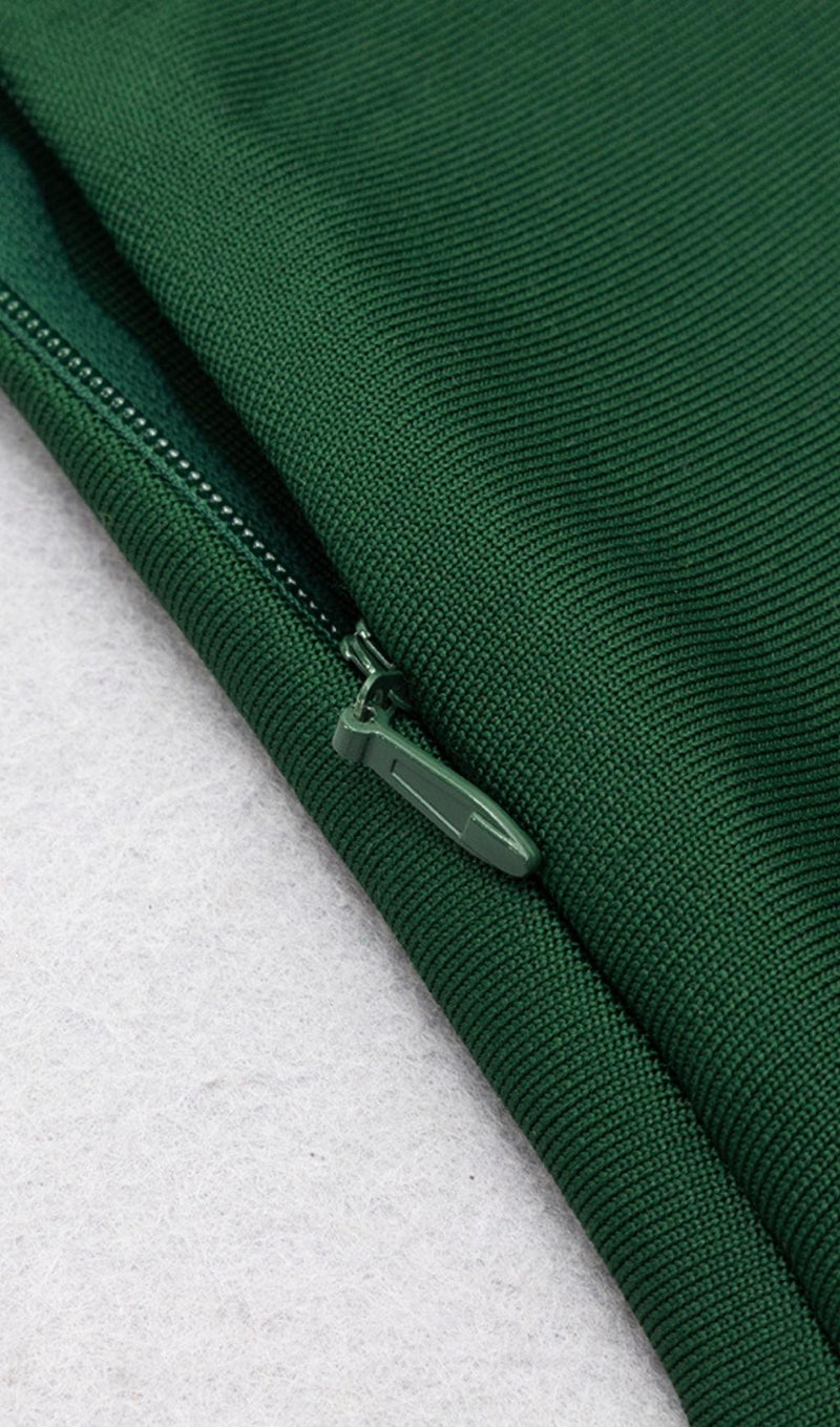 OFF THE SHOULDER MINI DRESS IN GREEN Dresses styleofcb 