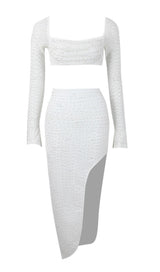 PEARL LONE SLEEVE TWO PIECE DRESS Dresses styleofcb 