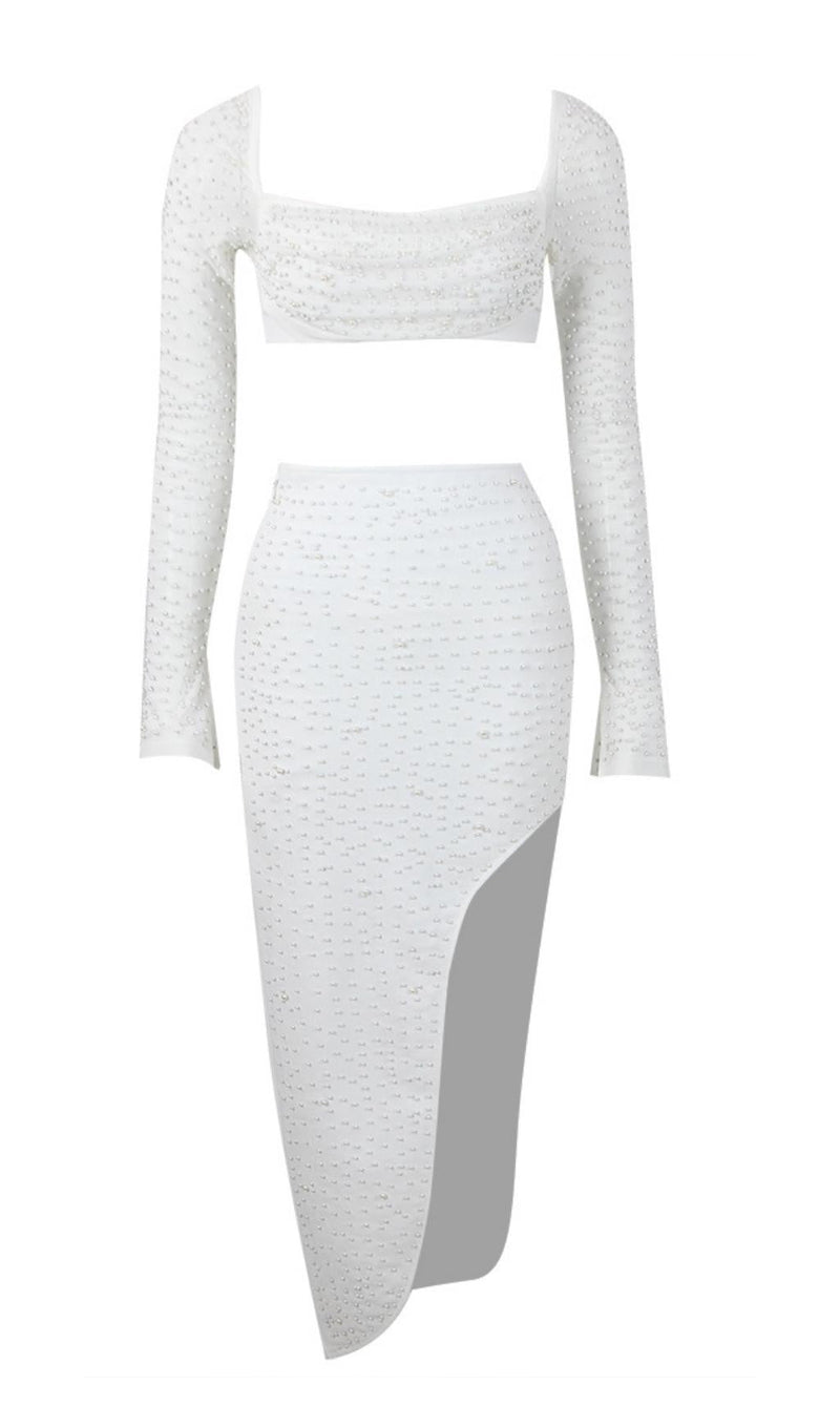 PEARL LONE SLEEVE TWO PIECE DRESS Dresses styleofcb 