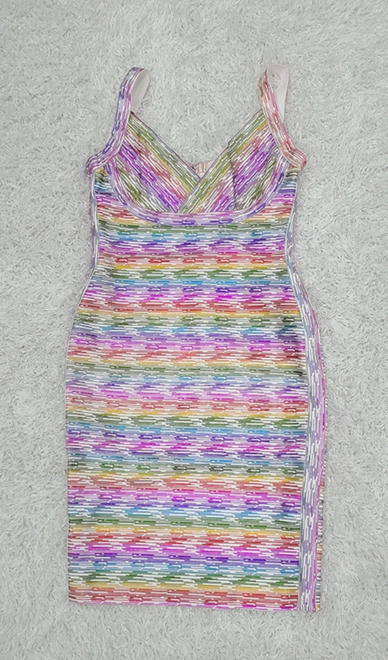 BANDAGE V NECK BODYCON MINI DRESS Dresses styleofcb 