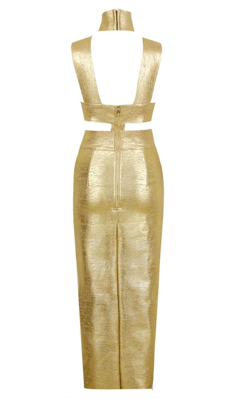 FRENCH CHAMPAGNE GOLD DRESS styleofcb 