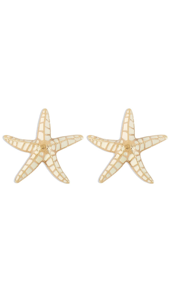 STARFISH EARRINGS IN BEIGE Earrings styleofcb 