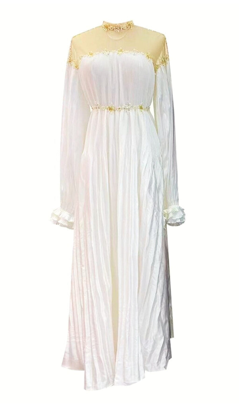 PUFFY SLEEVES WEDDING GOWN IN WHITE MAXI BANDAGE DRESSES & GOWNS styleofcb 