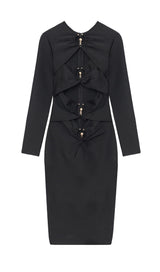 BANDAGE MIDI DRESS IN BLACK Dresses styleofcb 