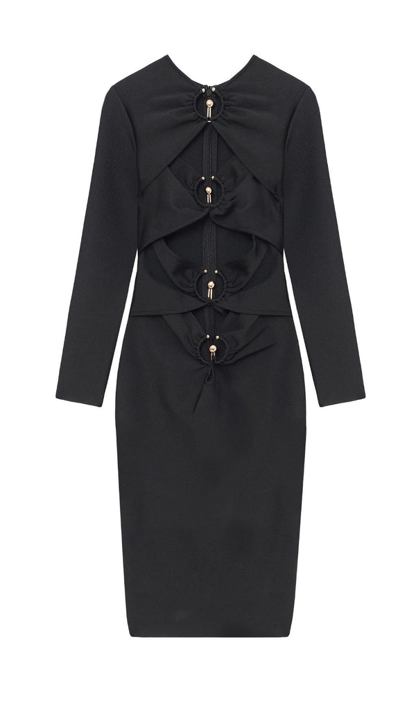 BANDAGE MIDI DRESS IN BLACK Dresses styleofcb 