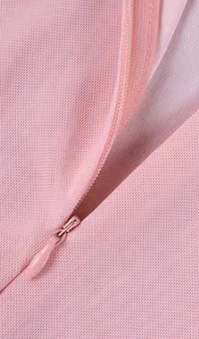 RUFFLE CORSET BODYCON MINI DRESS IN PINK Dresses styleofcb 