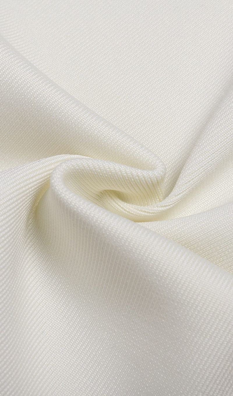 BANDAGE SOFT PLEATED MINI DRESS IN WHITE styleofcb 