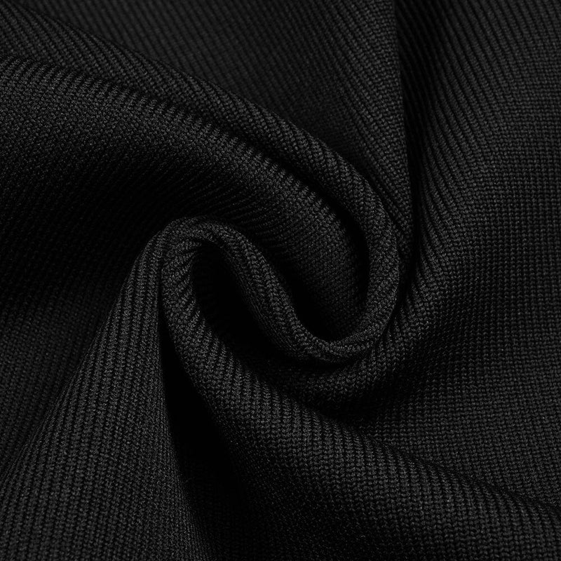SLIM-FIT CHEST HOLLOW OFF-THE-SHOULDER MAXI DRESS IN BLACK styleofcb 