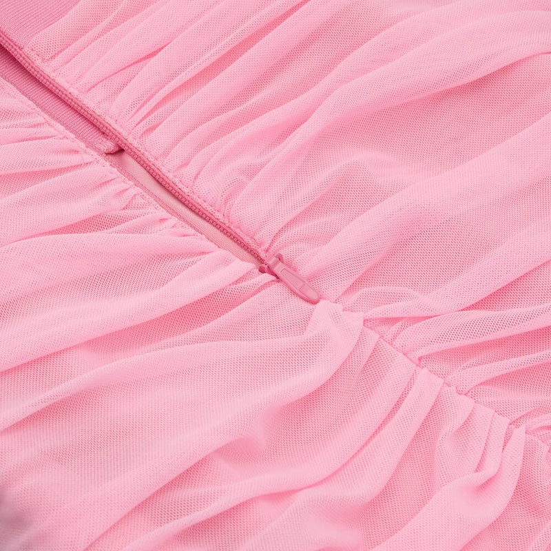 MESH CORSET MIDI DRESS IN PINK styleofcb 