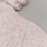 PUFF SLEEVE SPLIT MIDI DRESS IN PINK styleofcb 