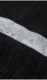 FRINGED BODYCON BACKLESS MINI DRESS Dresses styleofcb 