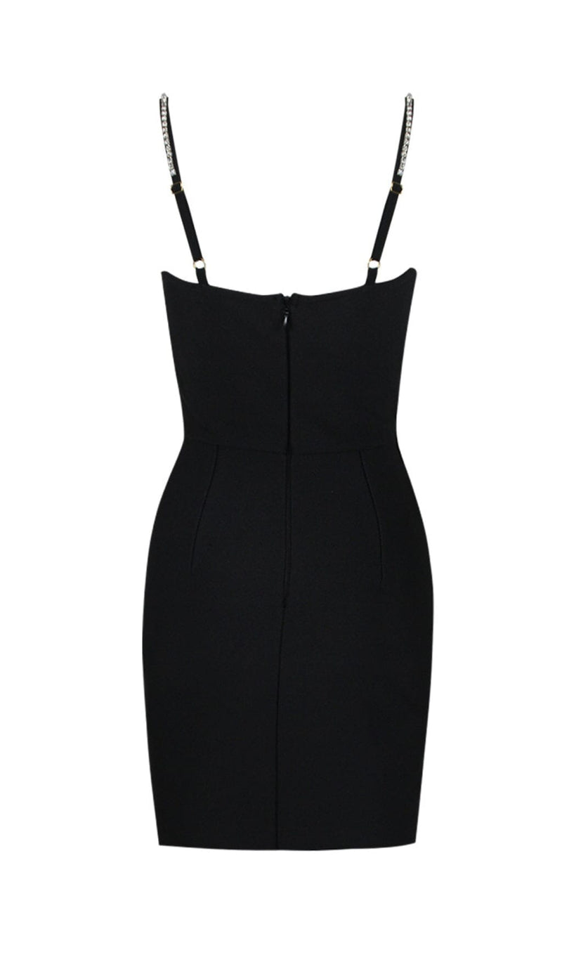 BOW-DETAIL SLEEVELESS MINI DRESS styleofcb 