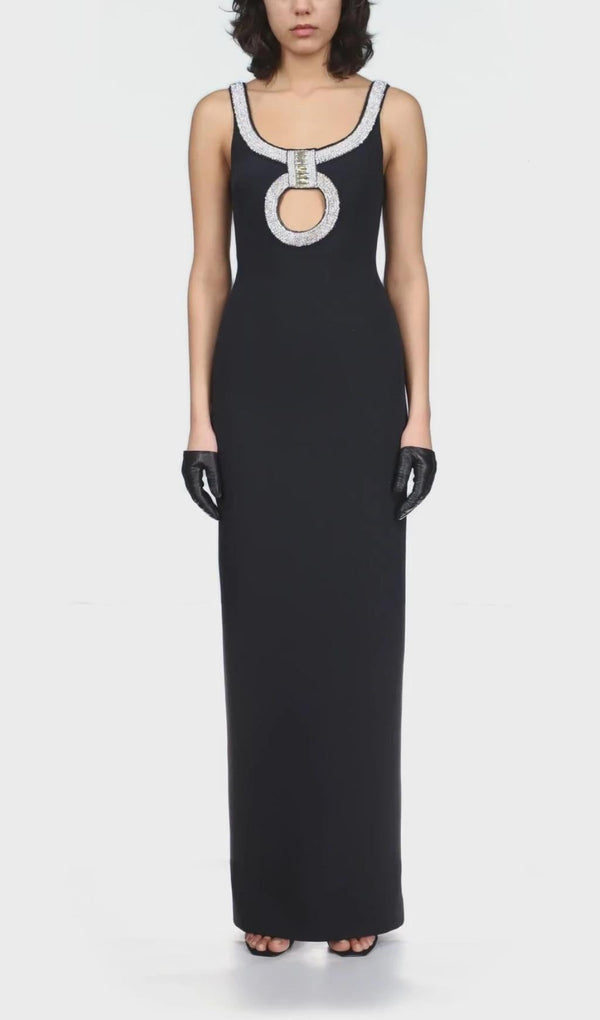CTYSTAL MAXI DRESS IN BLACK Dresses styleofcb 