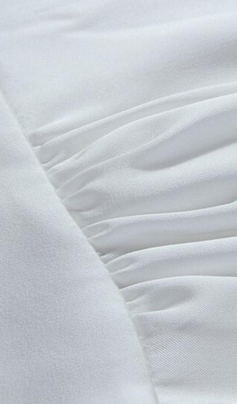LONG SLEEVES V NECK MAXI DRESS IN WHITE Dresses styleofcb 