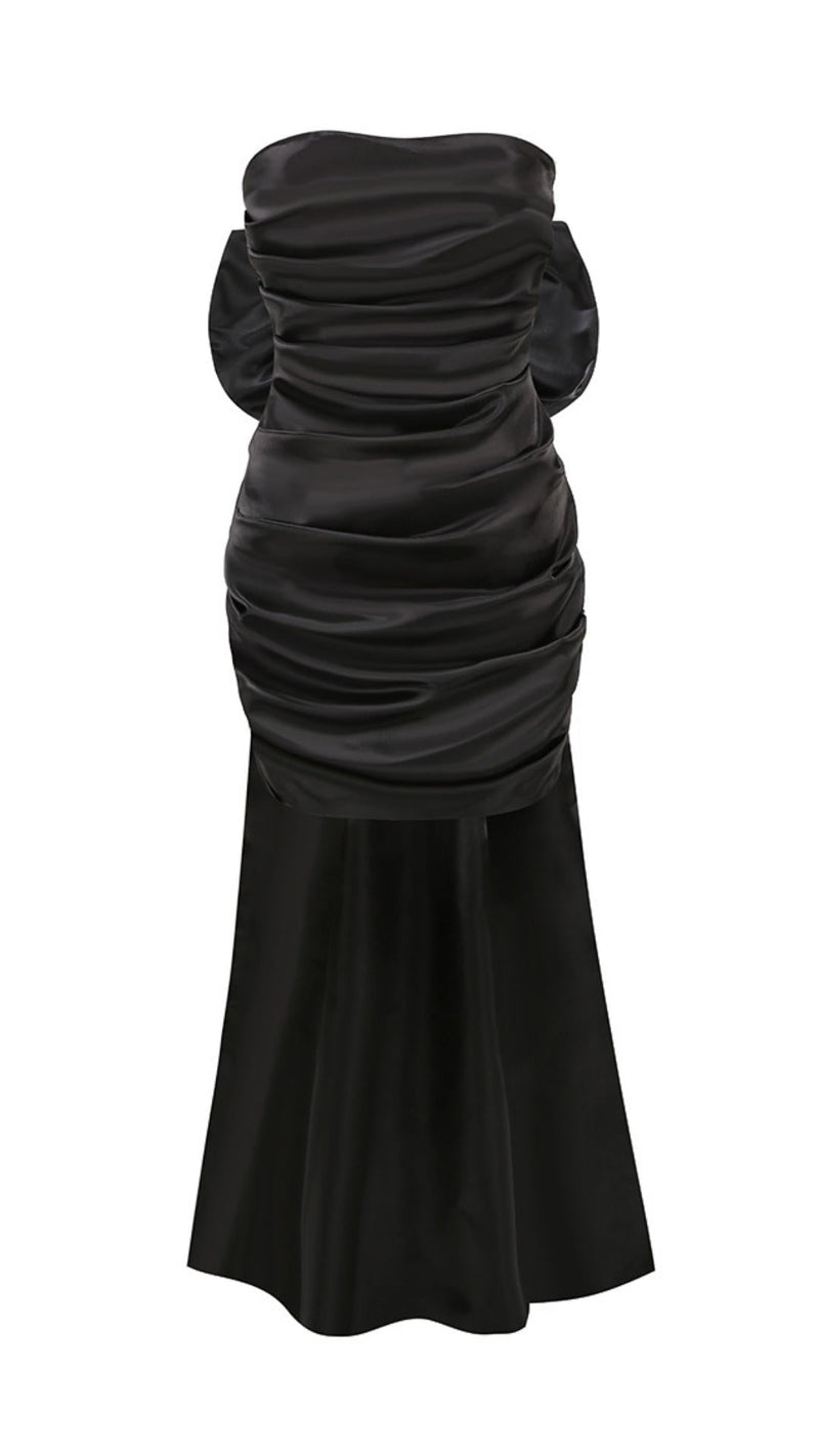 DETACHABLE BOWKNOT MINI DRESS IN BLACK Dresses styleofcb 