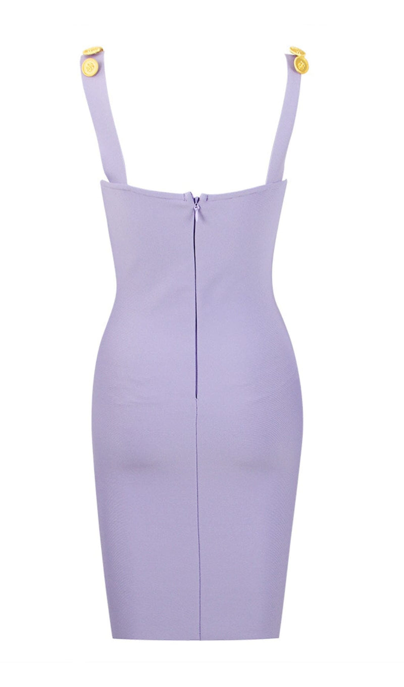 Purple Orange Bandage Mini Dress Dresses styleofcb 