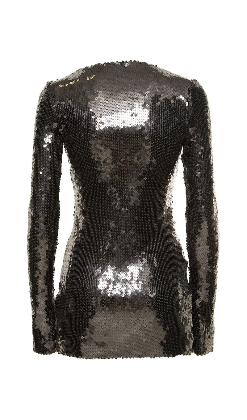 Solaria sequined tulle mini dress styleofcb 