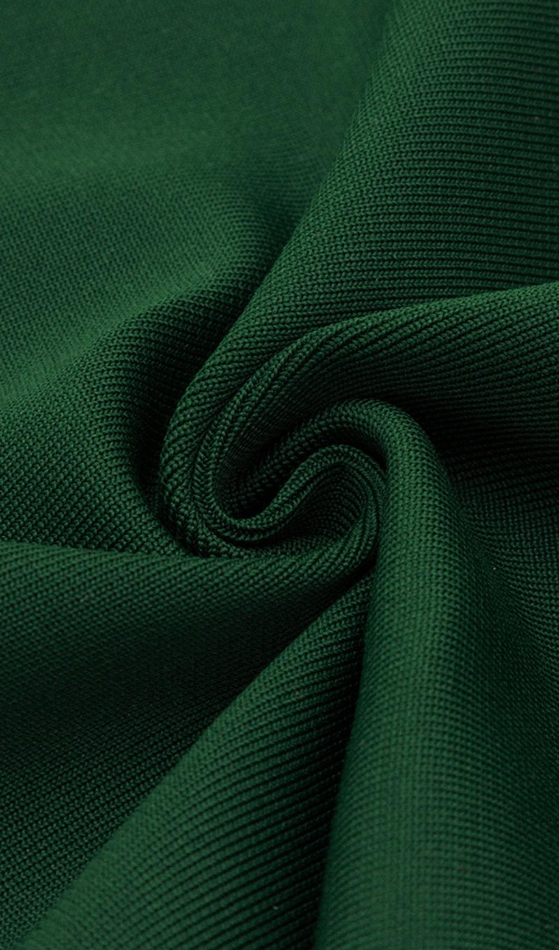 OFF THE SHOULDER MINI DRESS IN GREEN Dresses styleofcb 