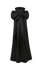 STRAPLESS BOWKNOT MINI DRESS IN BLACK Oh CICI 