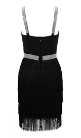FRINGED BODYCON BACKLESS MINI DRESS Dresses styleofcb 