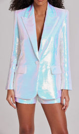 PLUNGE SEQUIN BLAZER SET DRESS STYLE OF CB 