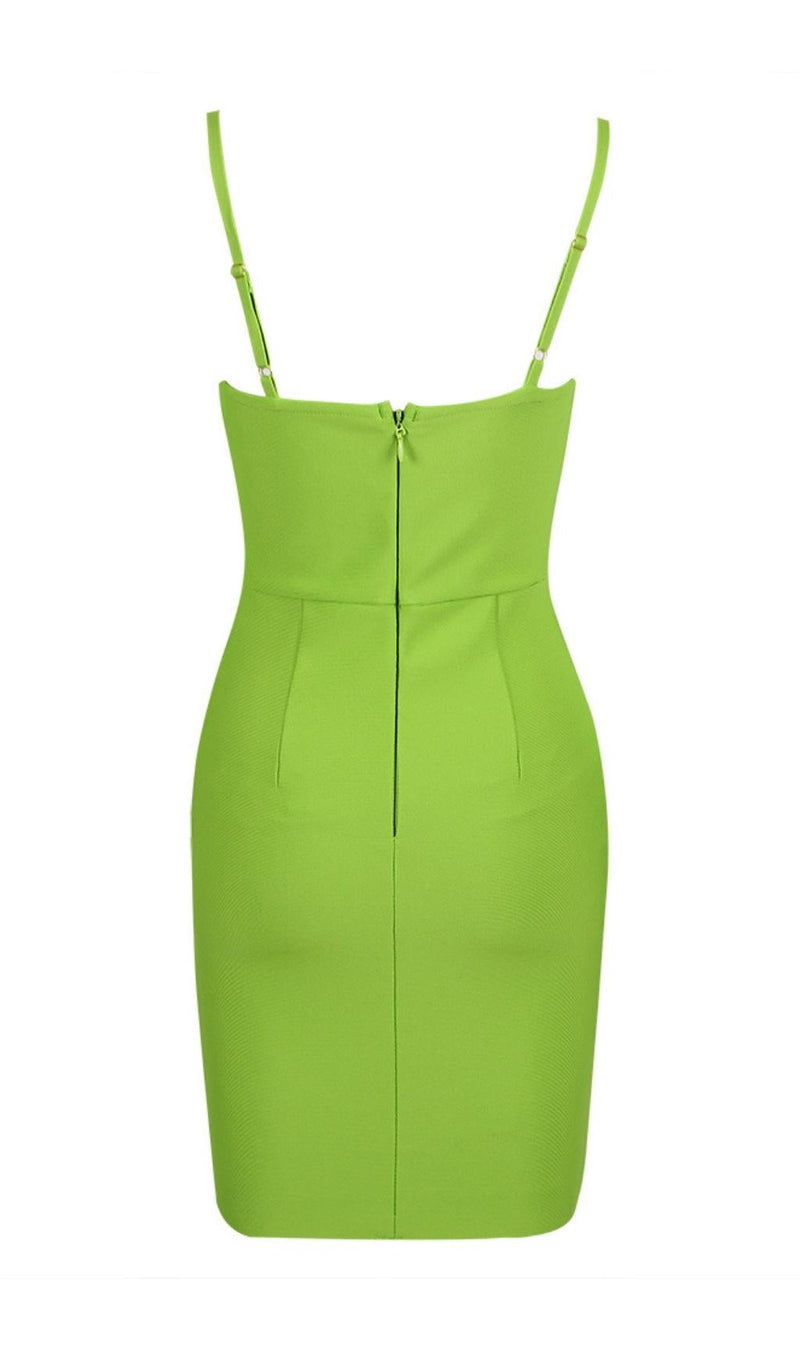 BANDAG MINI DRESS IN GREEN Dresses styleofcb 