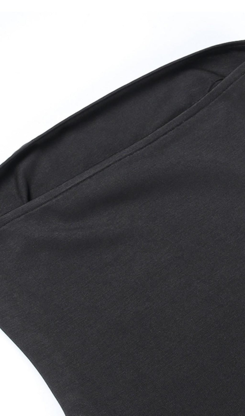 FRINGED STRAPLESS MINI DRESS Dresses styleofcb 