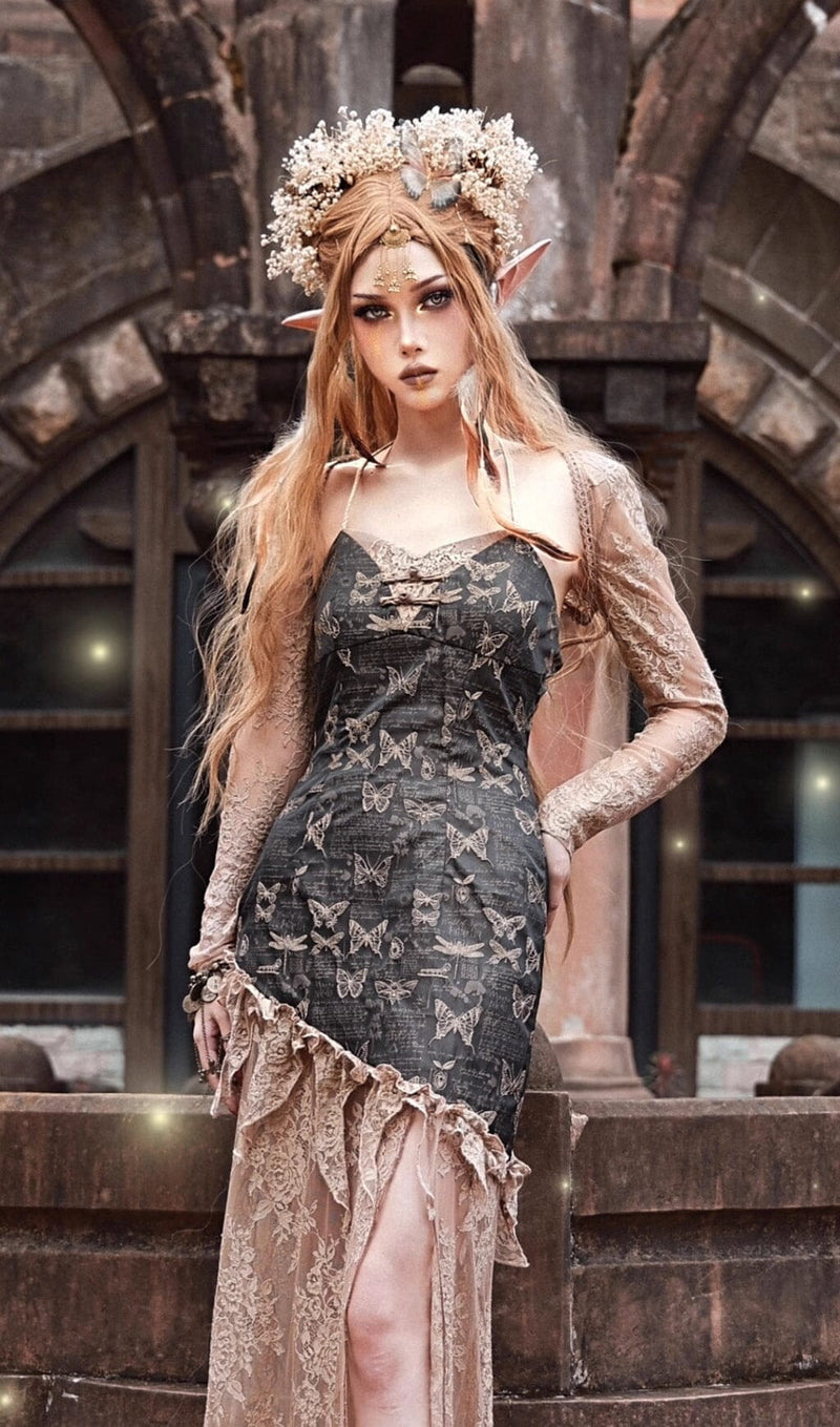 RUSSET GOTHIC LOLITA LACE BOLERO sis label 