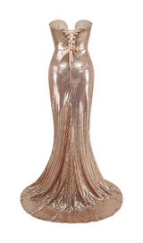 STRAPLESS SEQUIN MAXI DRESS Dresses Oh CICI 
