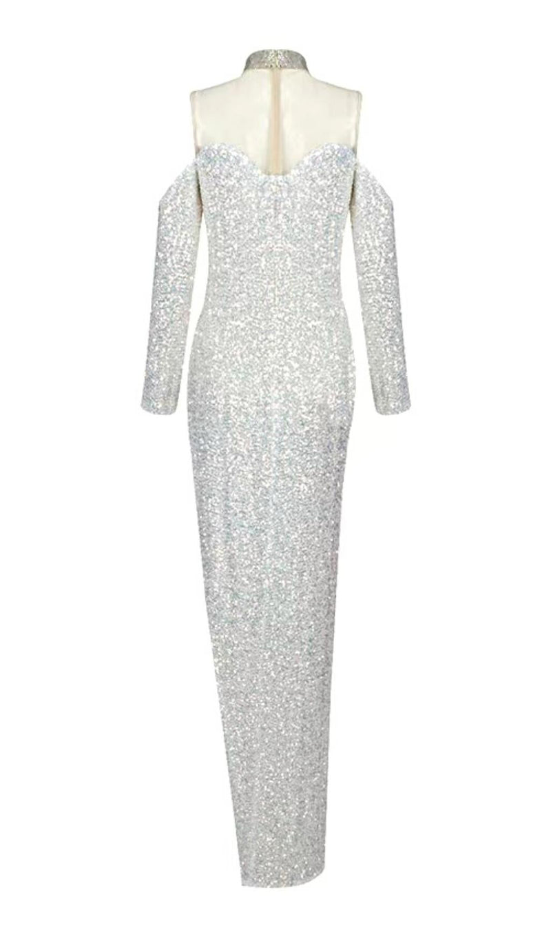 SEQUIN MINI DRESS IN SILVER Dresses styleofcb 
