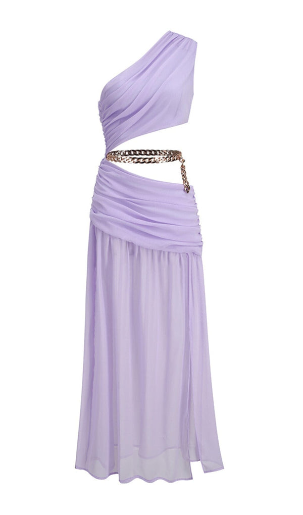 SPLIT MAXI DRESS IN LAVENDER styleofcb 
