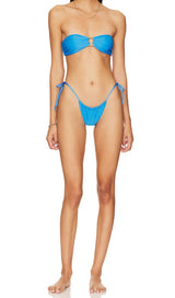 STRAPLESS BIKINI SUIT IN BLUE styleofcb 