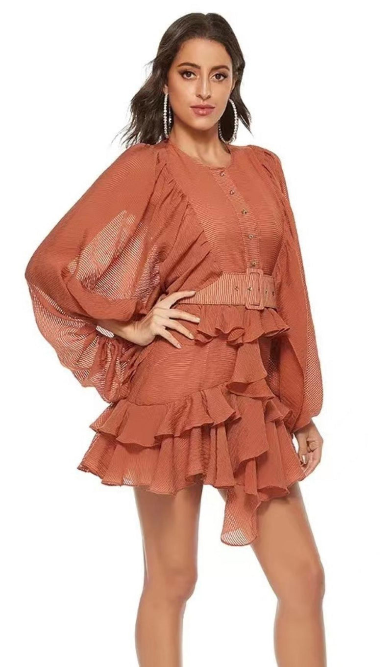 PLUNGED DRAPED MINI DRESS Dresses styleofcb 