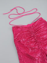 BANDAGE HOLLOW OUT SUIT IN RED DRESS styleofcb 