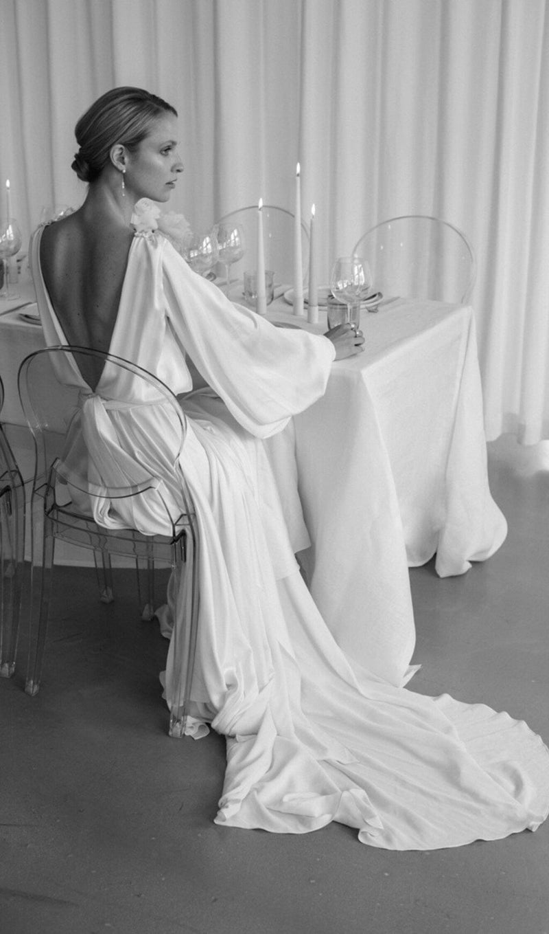 SLIPPERY MAXI DRESS IN WHITE styleofcb 