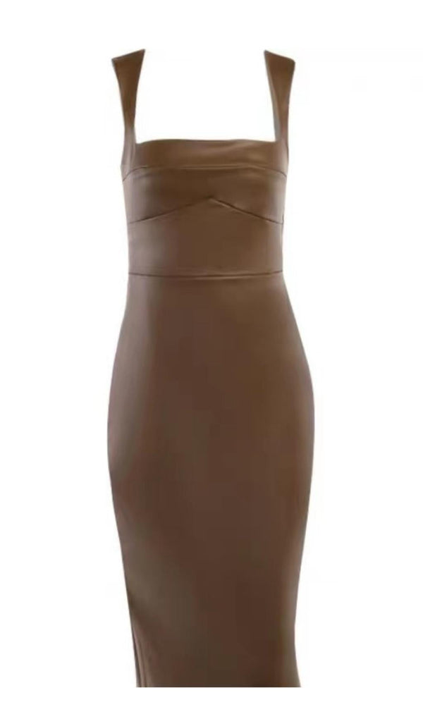 LEATHER STRAP MIDI DRESS Dresses styleofcb 
