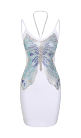 DIAMOND BANDAGE MINI DRESS IN WHITE Dresses styleofcb 