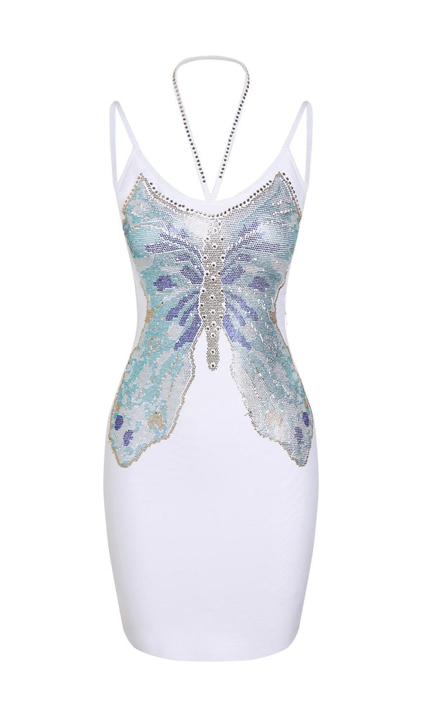 DIAMOND BANDAGE MINI DRESS IN WHITE Dresses styleofcb 