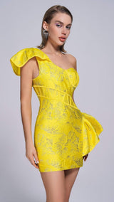 ONE SHOULDER MINI DRESS IN BLUE Dresses styleofcb 