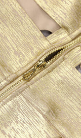 FRENCH CHAMPAGNE GOLD DRESS styleofcb 