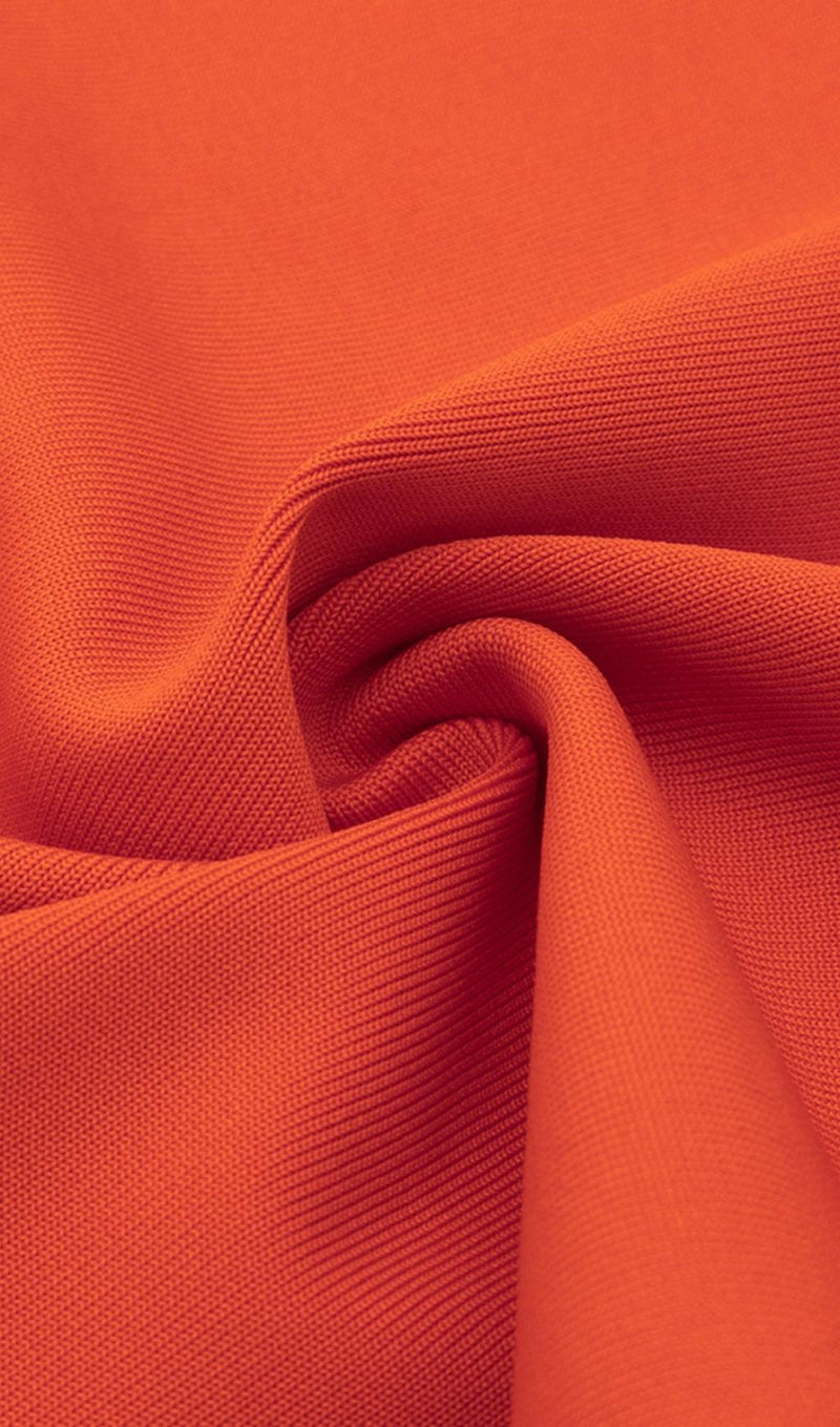 LONG SLEEVES CUT OUT MIDI DRESS IN RED Dresses styleofcb 