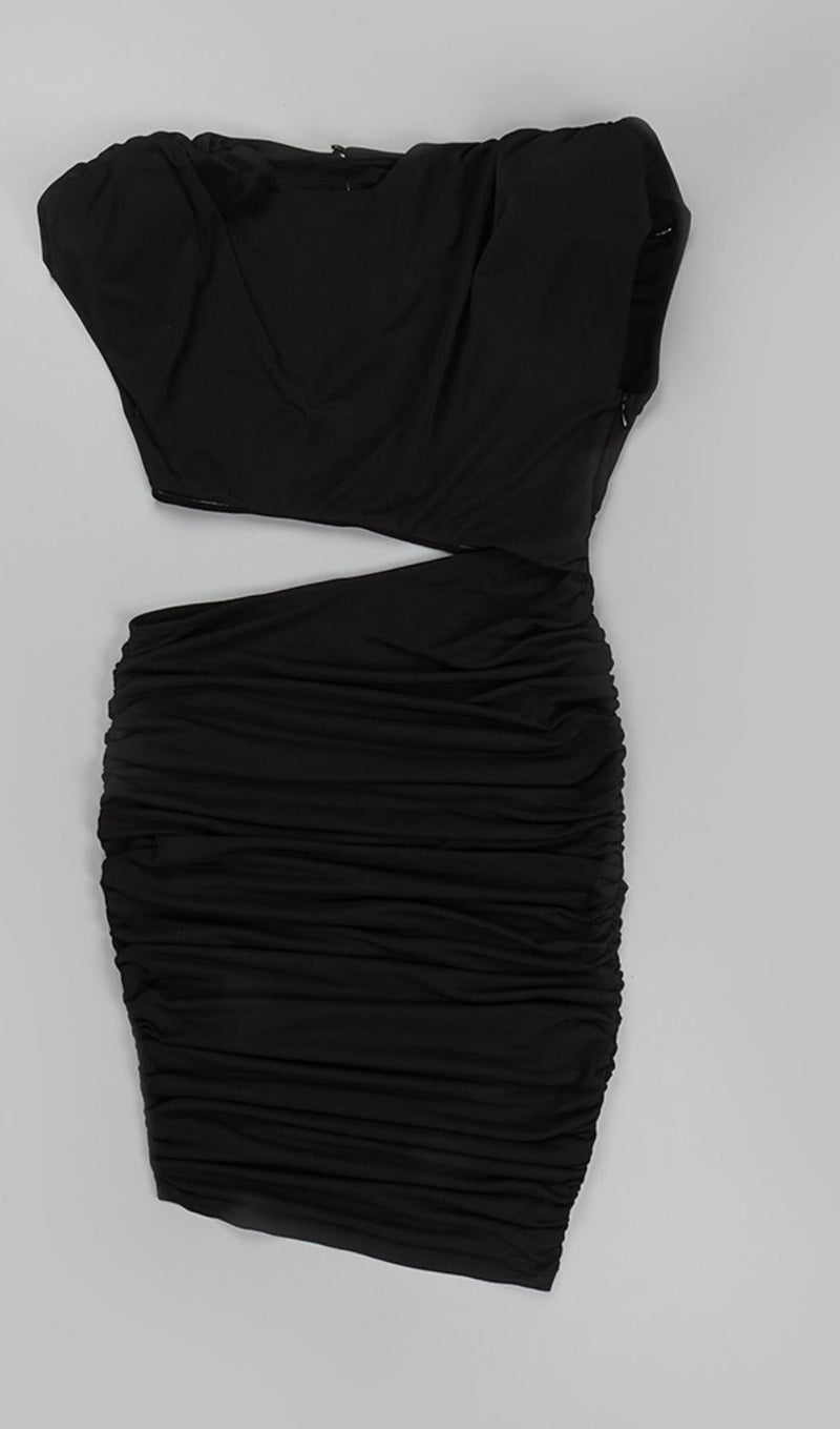 CUT OUT RUCHED MINI DRESS Dresses styleofcb 