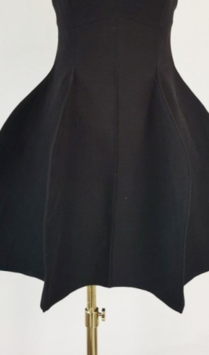 RHINESTONE PEPLUM MINI DRESS IN BLACK styleofcb 