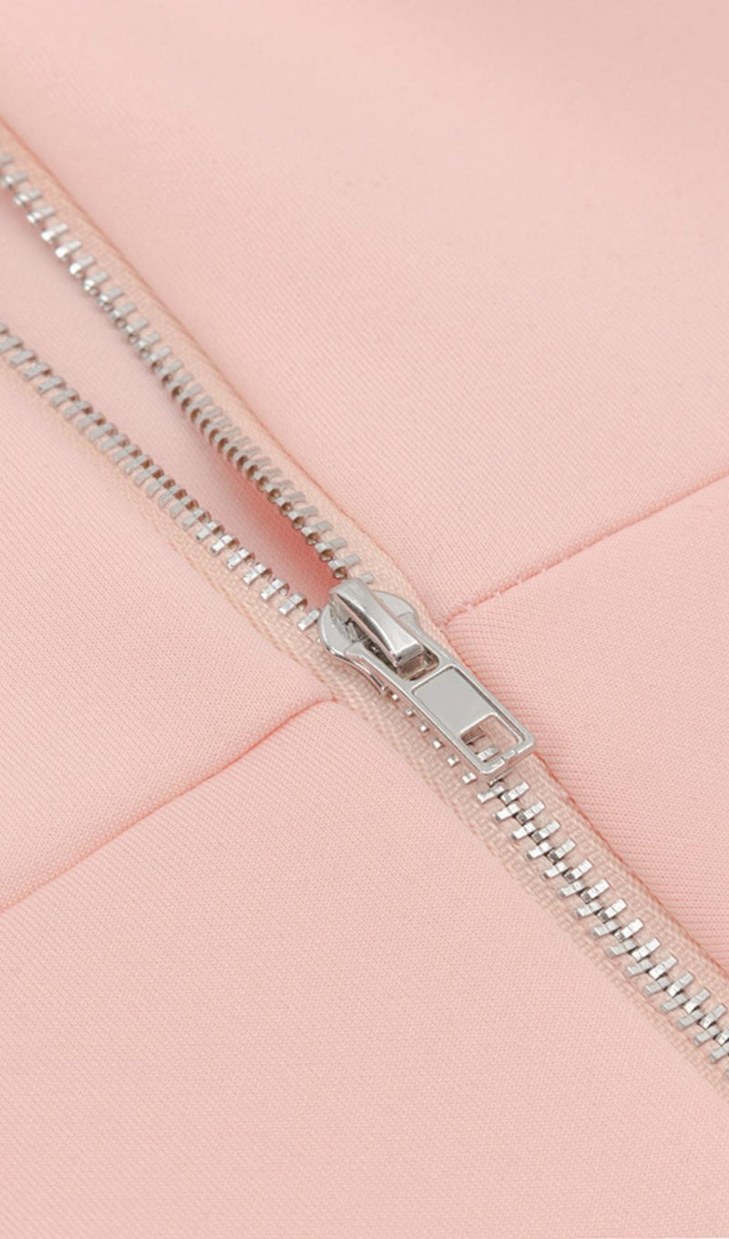 ONE SHOULDER BODYCON MIDI DRESS IN PINK Dresses styleofcb 